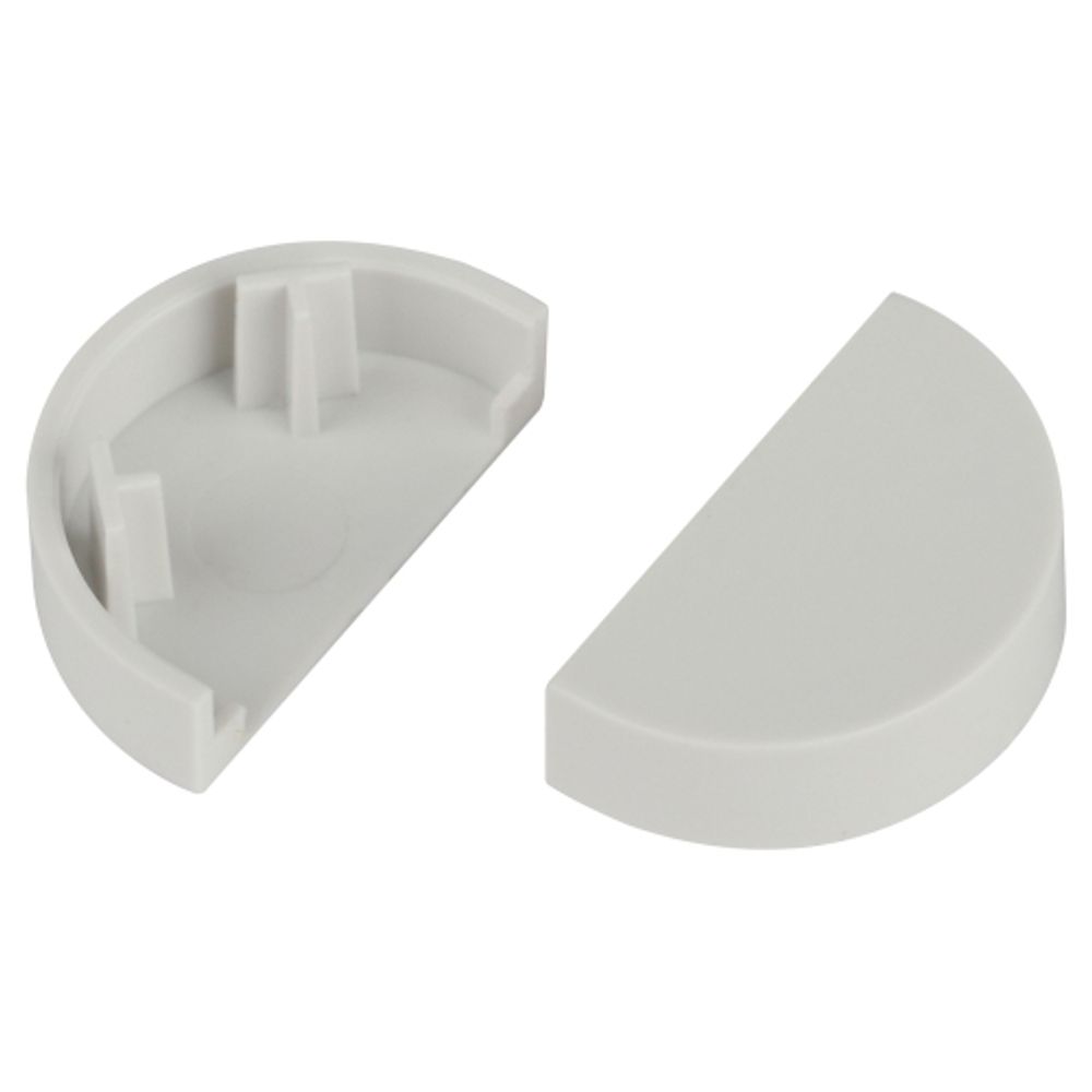 Заглушка ЭРА EC-KK-20-12-FW для полукруглого кабель-канала белая 20х12мм 2шт/комплект | Кабель-канал полукруглый