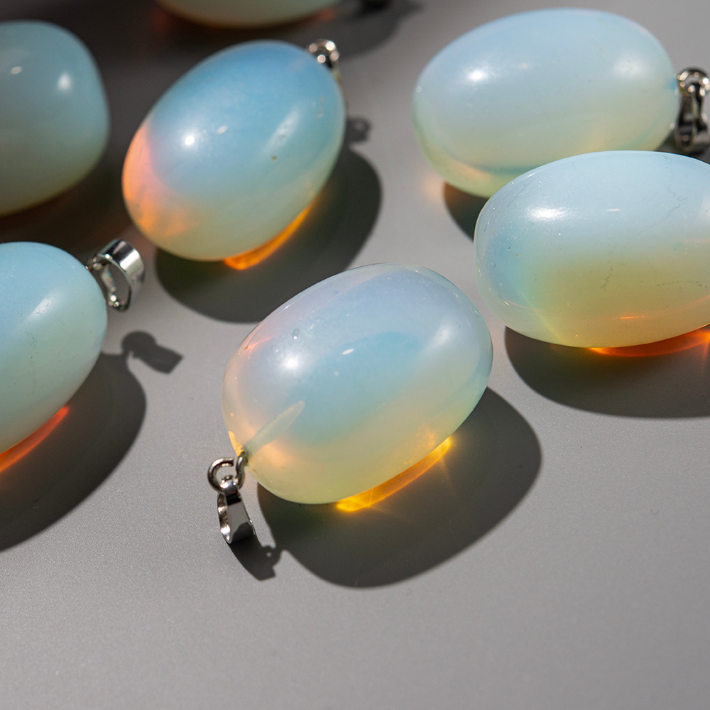 Крупный кулон из лунного камня (имитация), 34,5*20мм