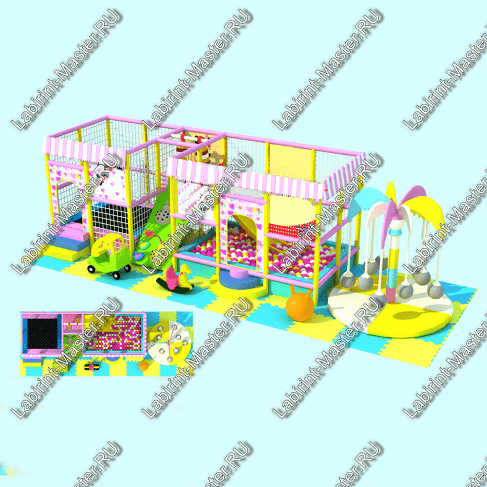 Детский игровой лабиринт "Затерянный остров"