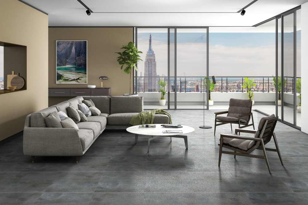 Керамогранит Arcadia Ceramica Elite 60x60 см 1.44 м² лаппатированный цвет темно-серый