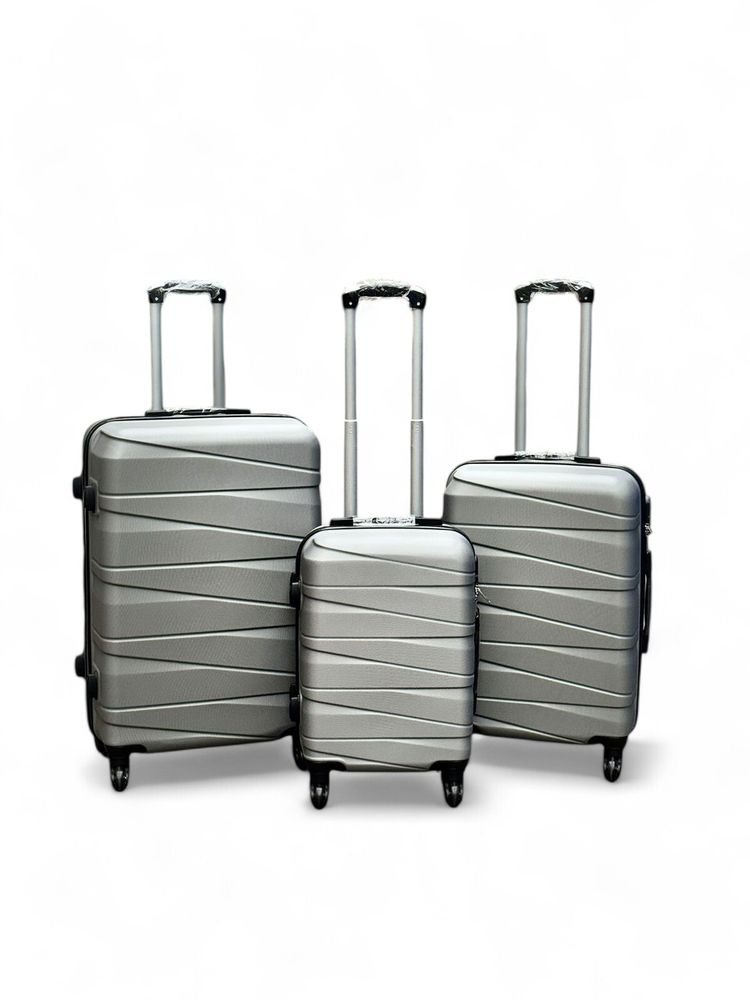 Большой чемодан Bon-Voyage Model Ten, Серебристый, L-