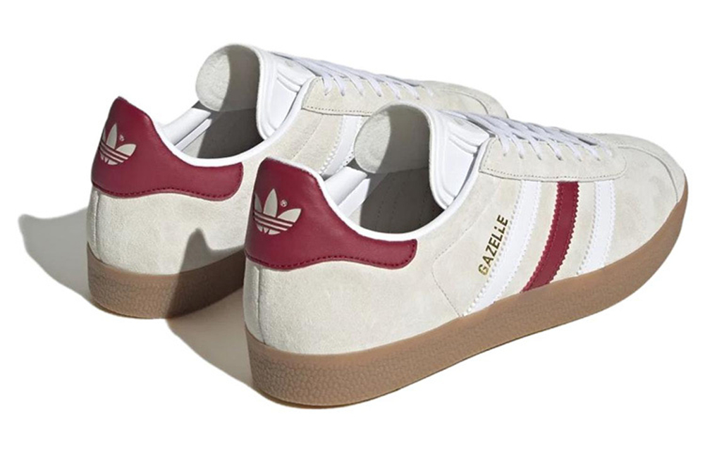 Adidas originals Gazelle non-slip wear-resistant lightweight low-top sneakers for men and women with the same rice