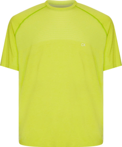 Мужская теннисная футболка Calvin Klein Seamless SS T-shirt - зеленый