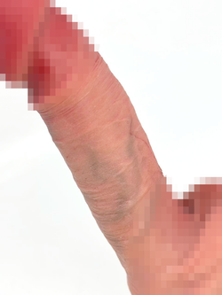 Фаллоимитатор на присоске с мошонкой №70S SGAN 3.5X18, телесный (12 рабочая длина)