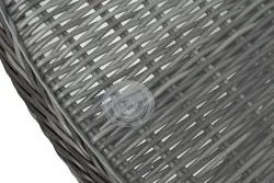 "Дольче" обеденная группа из искусственного ротанга, цвет графит