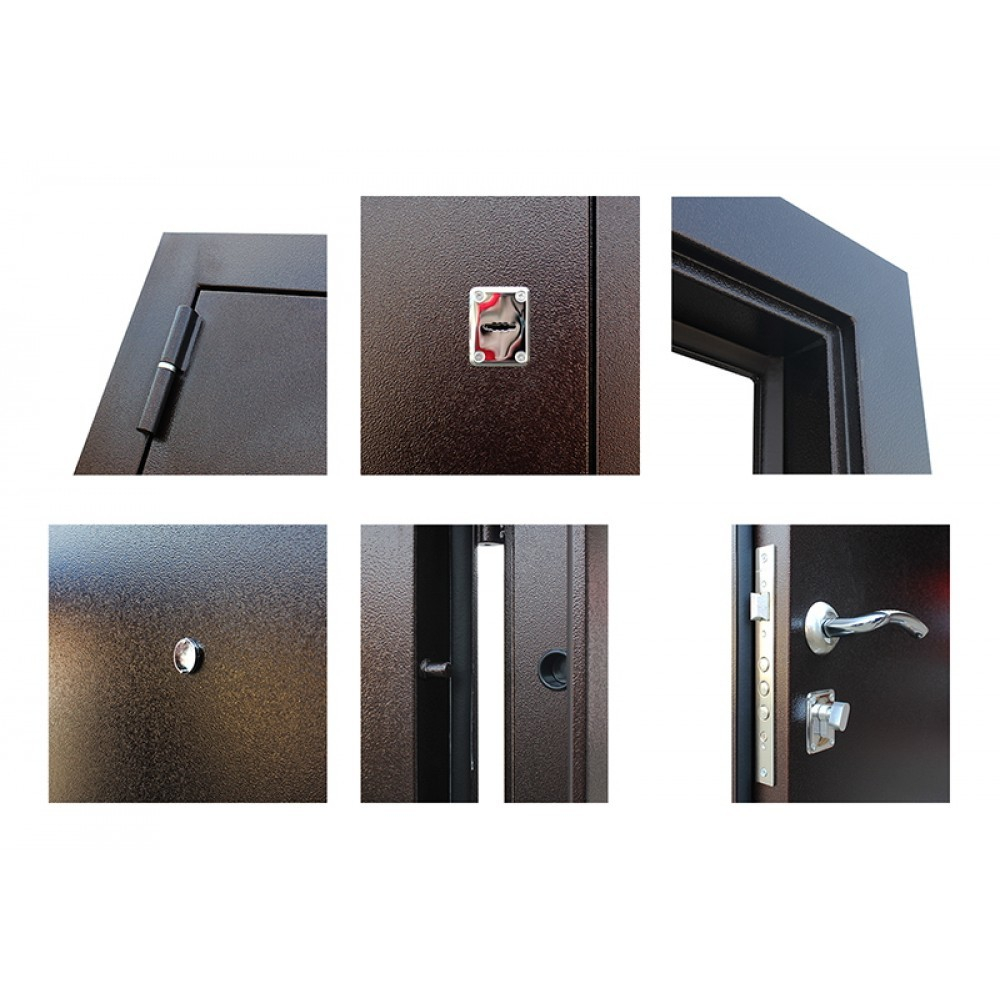 Входная металлическая дверь АСД Амазон Антик медь Металл/металл