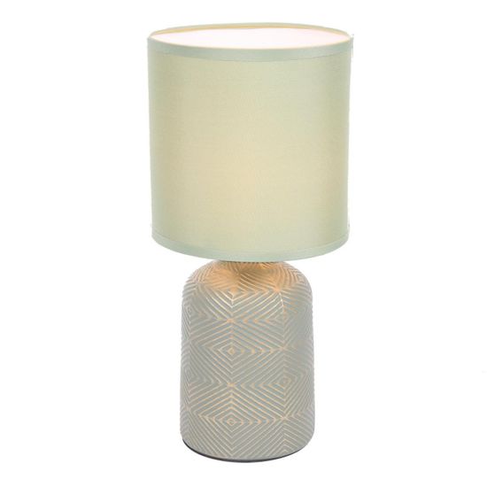 8222/1T MODERNI LN25 385 зеленый, керамика/текстиль Настольная лампа Е27 1*60W 220V NIANA