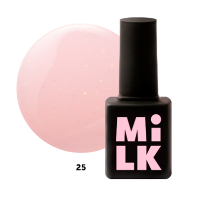 Milk Base 25 Rose quartz - Камуфлирующая база с шимером, 9мл.