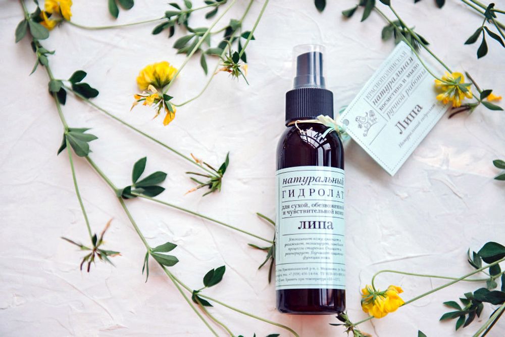 ГИДРОЛАТ "ЛИПА" — ДЛЯ СУХОЙ И ЧУВСТВИТЕЛЬНОЙ КОЖИ, 100 мл (Краснополянская косметика)