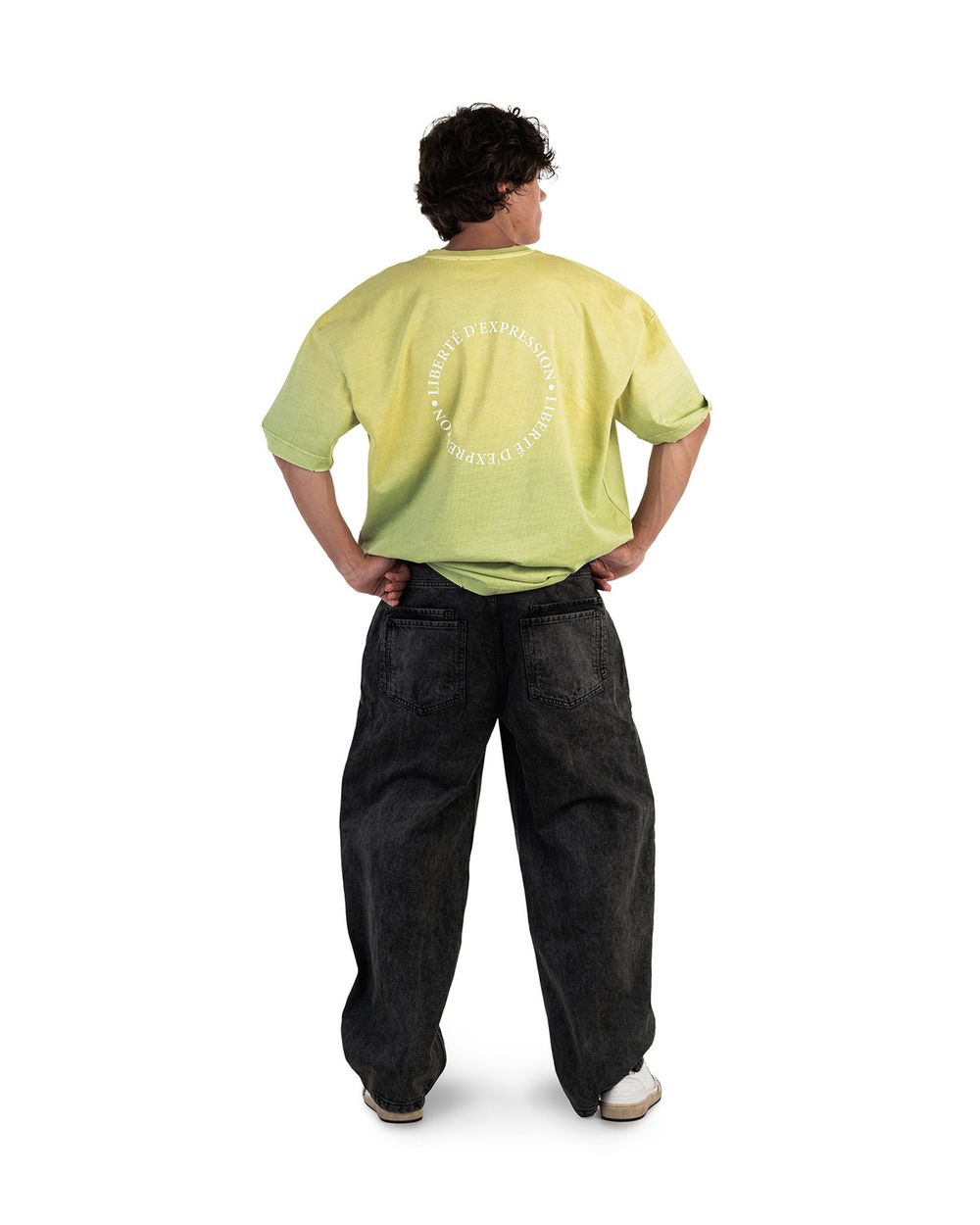 Футболка Bruler d'Amour Liberté d'expression лаймовая