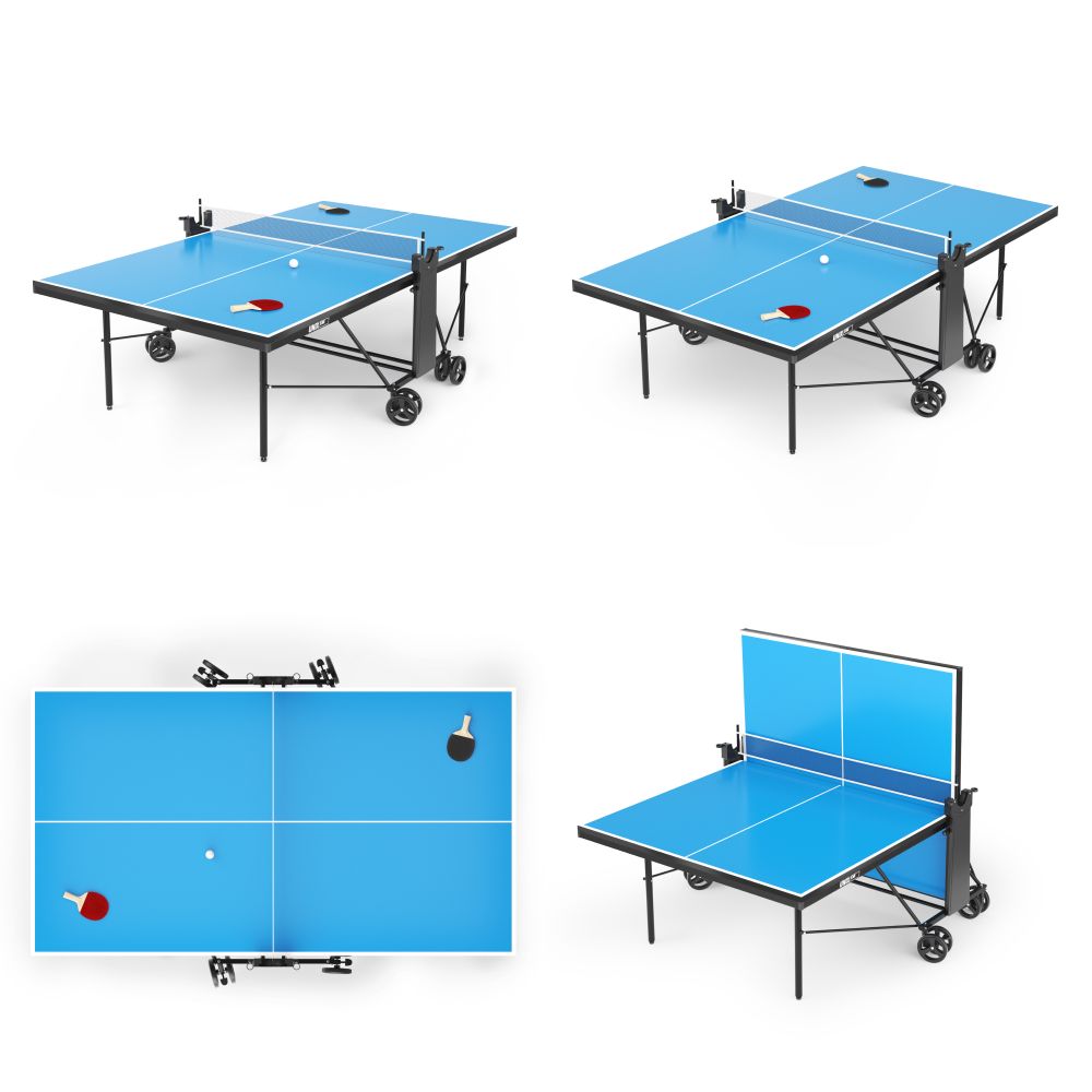 Теннисный стол UNIX Line Compact indoor 18mm MDF (Blue)