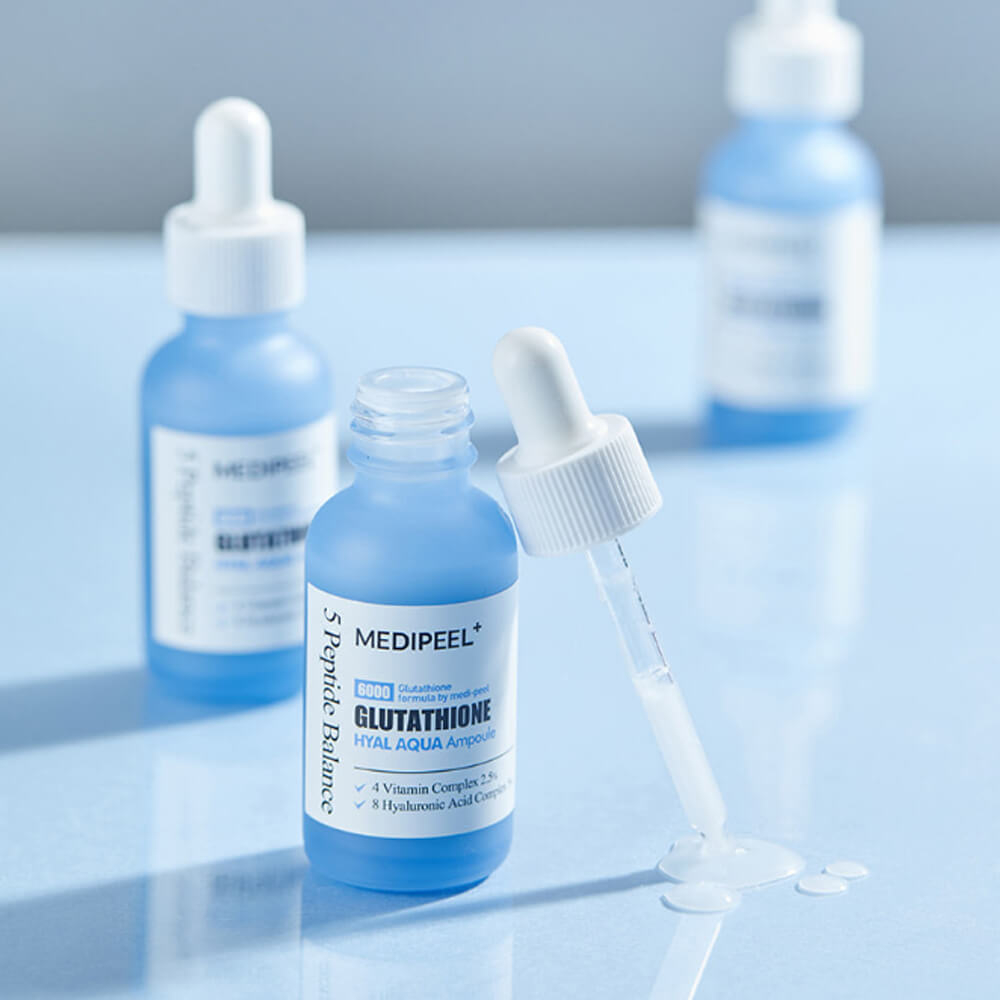 Medi-Peel Glutathione Hyal Aqua Ampoule осветляющая сыворотка с глутатионом и комплексом из 8 видов гиалуроновых кислот