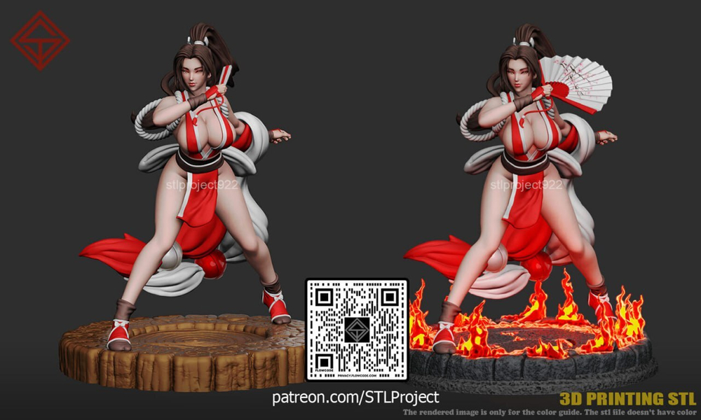 Май Сирануй Король бойцов Фатальная ярость Mai Shiranui King of Fighters Fatal Fury Фигурка