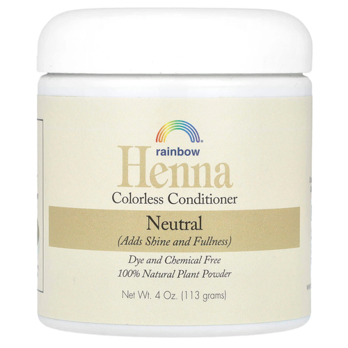 Rainbow Research, Хна, бесцветный кондиционер, нейтральный, 113 г (4 унции)