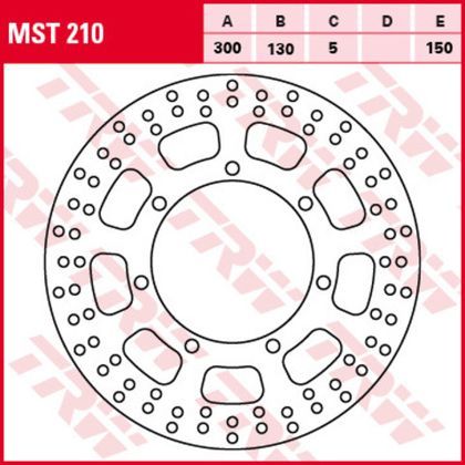 Диск тормозной TRW MST210