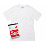 Футболки Supreme x Hanes 3-Pack White