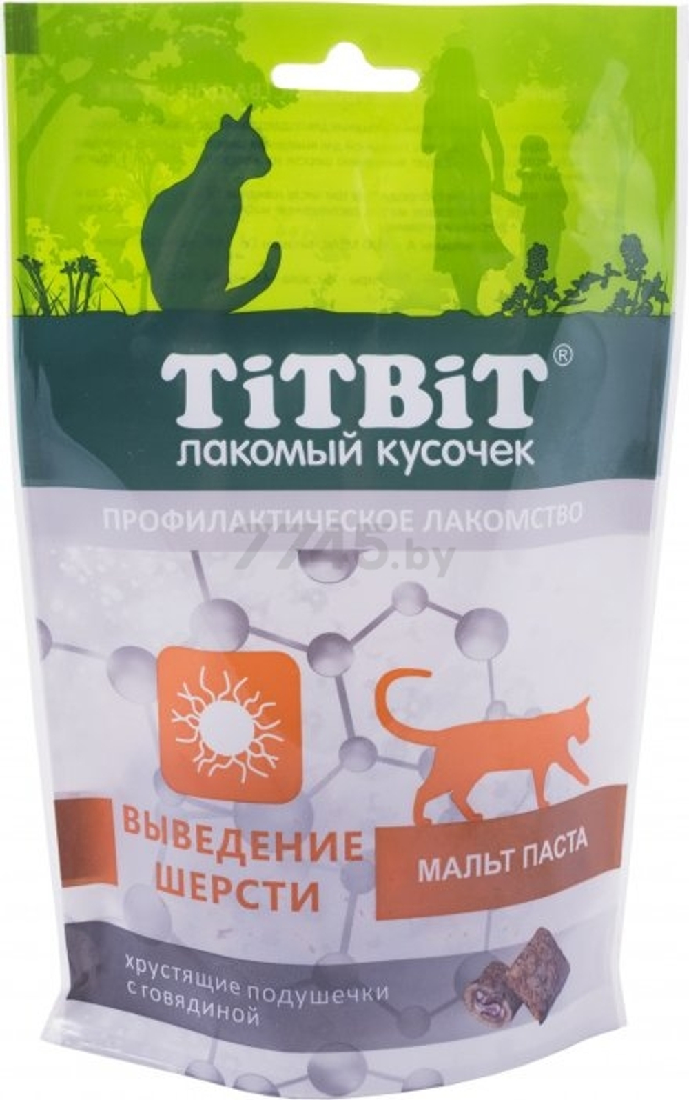 TitBit хрустящие подушечки мальт паста с говядиной 60г
