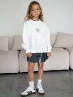 Свитшот для девочки осенний с завязками