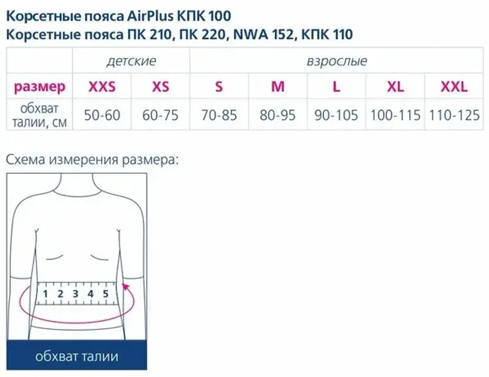 Корсет на поясницу (20см) ORTO ПК-210