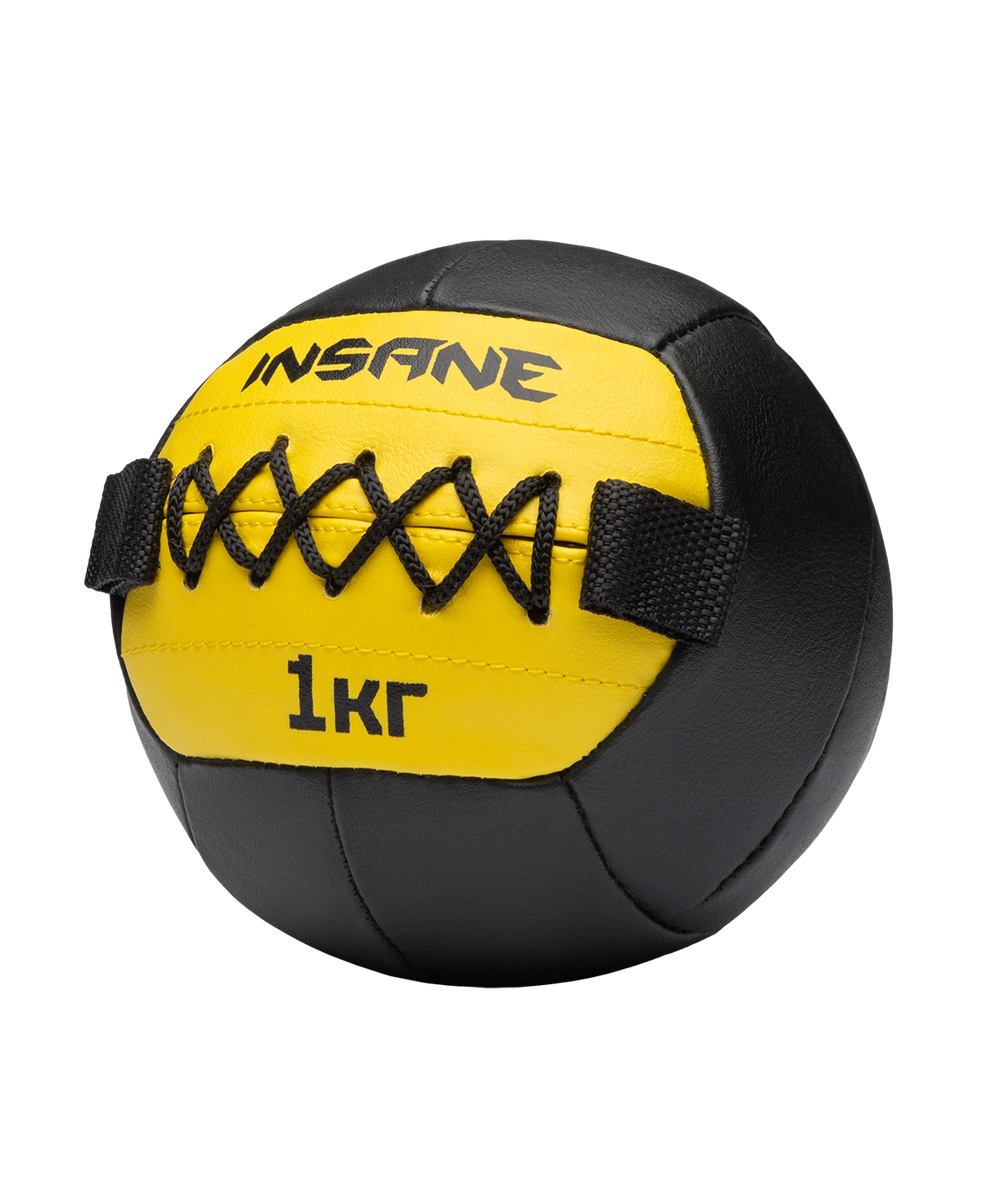 Медбол INSANE IN24-WB200, 1 кг, желтый