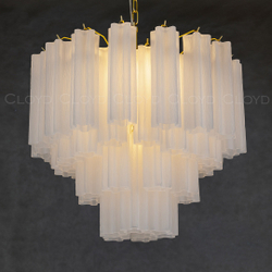 Люстра Cloyd ANNO-C C7 / Ø58 см - латунь светл. - белое матовое стекло (арт.11649)