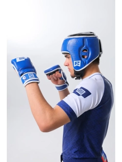 Соревновательный аккредитованный кожаный шлем