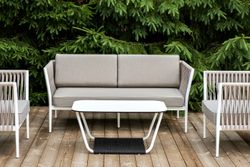 "Касабланка" лаунж-зона плетеная из роупа 4-местная, цвет бежевый