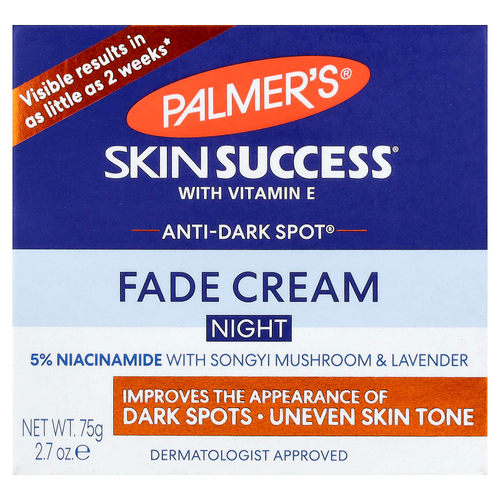 Palmer's, Skin Success® с витамином E, крем для обесцвечивания кожи против темных пятен, ночной, 75 г (2,7 унции)