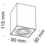 Потолочный светильник Technical C017CL-01S