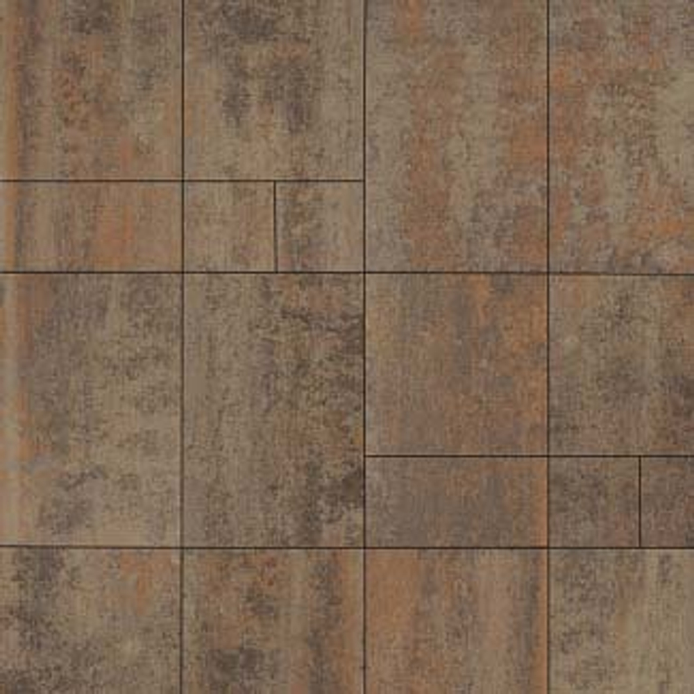 Тротуарная плитка ГРАНДО - Листопад гладкий Клен, комплект из 4 видов плит