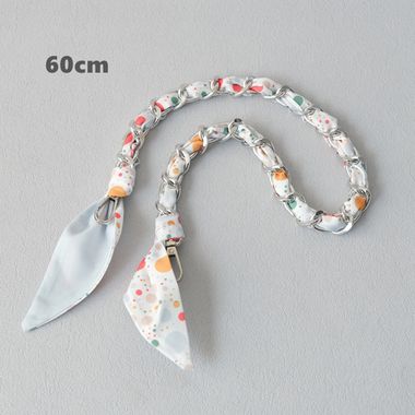 Ручка из цепочки(серебро) с платком S-38
