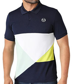 Мужское теннисное поло Sergio Tacchini Geometrica Polo Shirt - разноцветный