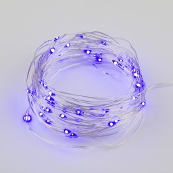 ULD-S0500-050-SCB-2AA PURPLE IP20 DEW Гирлянда светодиодная на батарейках 2AA не в-к. Роса. 5м. 50 светодиодов. Фиолетовый свет. Провод медный. TM Uniel