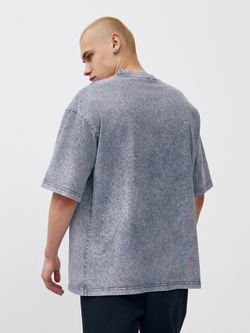 Футболка garment dyed (серый)