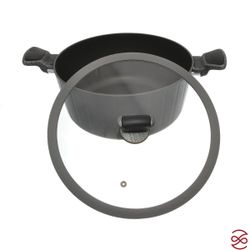 Кастрюля со стеклянной крышкой Repast Pumpkin 6,8 л, 28*12 см (индукция)