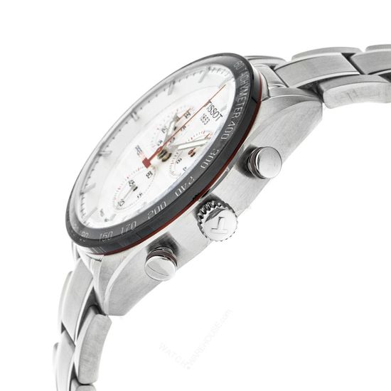 Мужские швейцарские часы с секундомером Tissot T100.417.11.031.00 вид сбоку