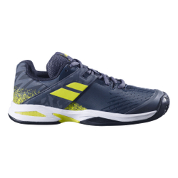 Детские теннисные кроссовки Babolat Propulse Clay Court Shoe Kids - Dark Blue, Neon Green