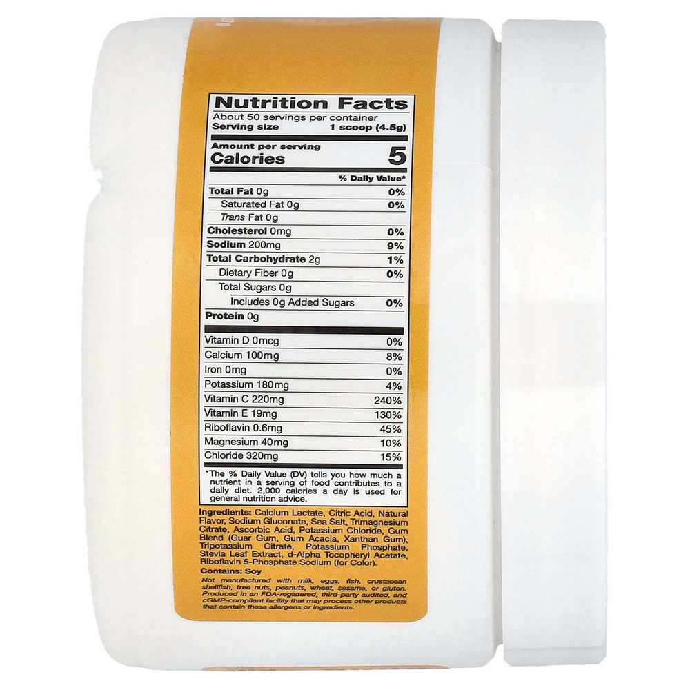California Gold Nutrition, HydrationUP®, смесь для приготовления напитка с электролитами, с витамином D, кальцием, железом и калием, с цитрусовым вкусом, 227 г (8 унций)