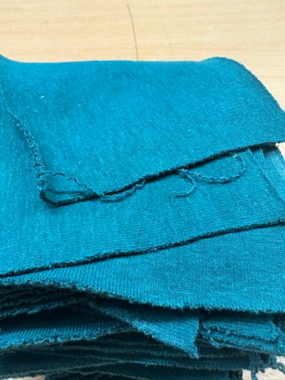 Для рукоделия / ткань футер петля /100% Хб/изумруд