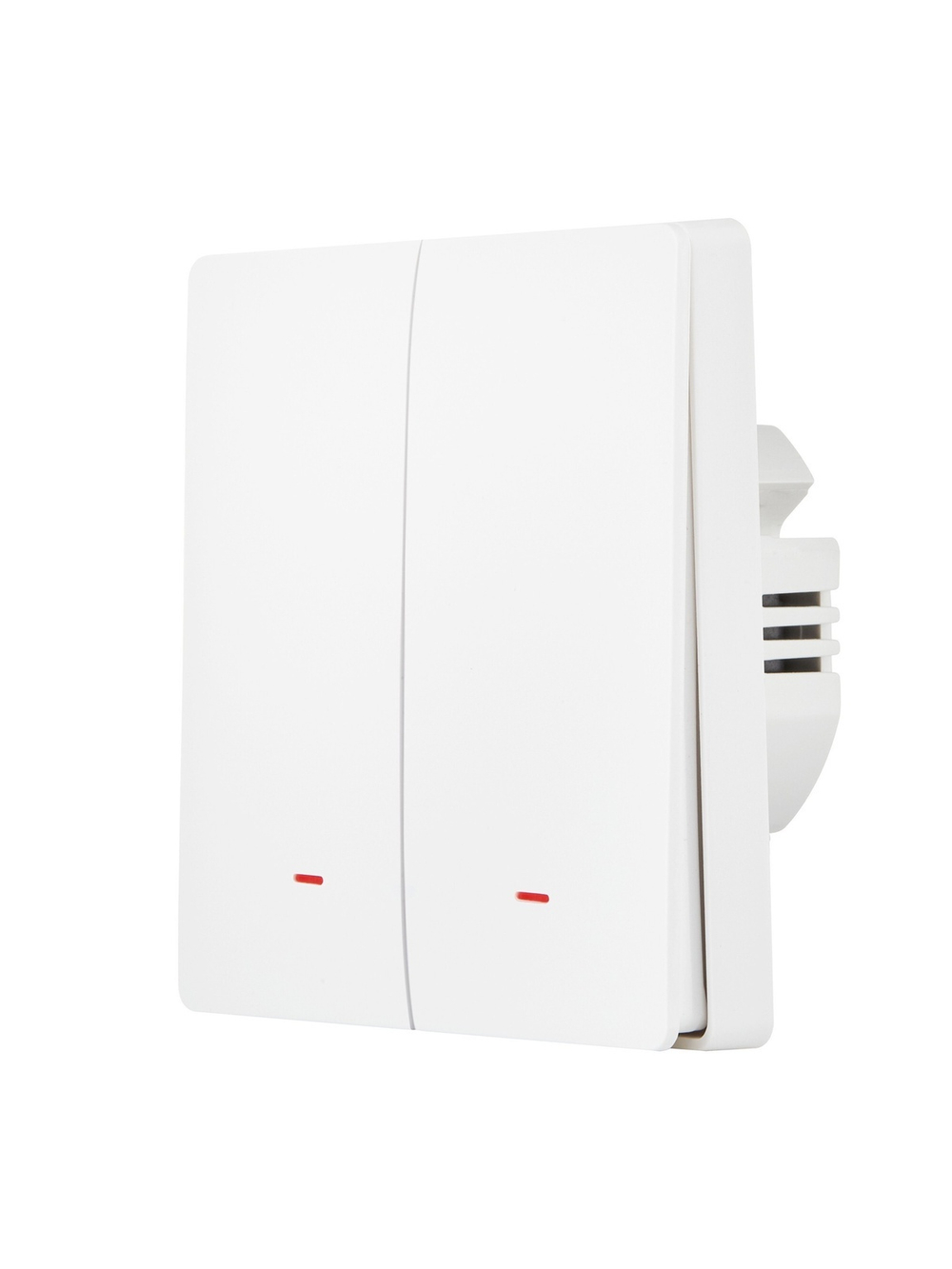 Выключатель HOMMYN настенный zigbee 2 клавиши (без нейтрали) SWZBNN02W