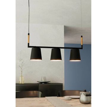 Подвесной светильник 3*E27 43612 черный/коричневый LACEY Eglo