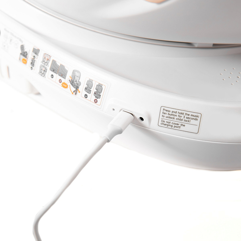 Автокресло Welldon Smarturn Air i-Size Ivory молочный
