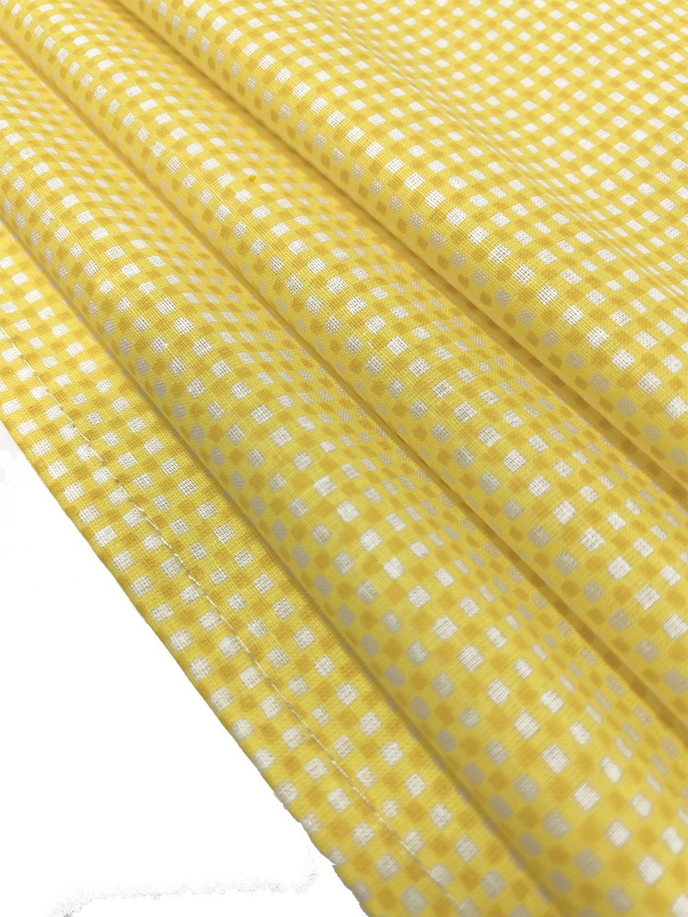 Постельное белье перкаль Сказка "Желтая клеточка" 2-спальное Наволочка 50х70 см 2 шт Простынь на резинке 160x200 см Пододеяльник 175x215 см