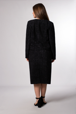 Жакет женский 3883ВП, черный блеск #323ЧБл043883ВП