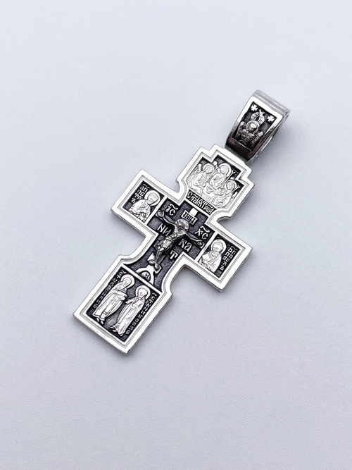 Крест из серебра/Чернение/Знамение