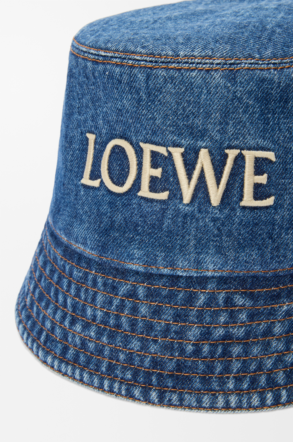 Loewe Панама из джинсовой ткани, джинсовый синий