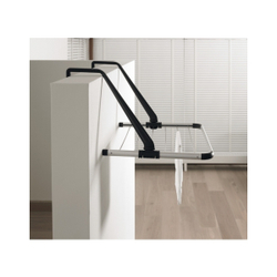 Сушилка для белья Brabantia надверная серебристая черная общий вид