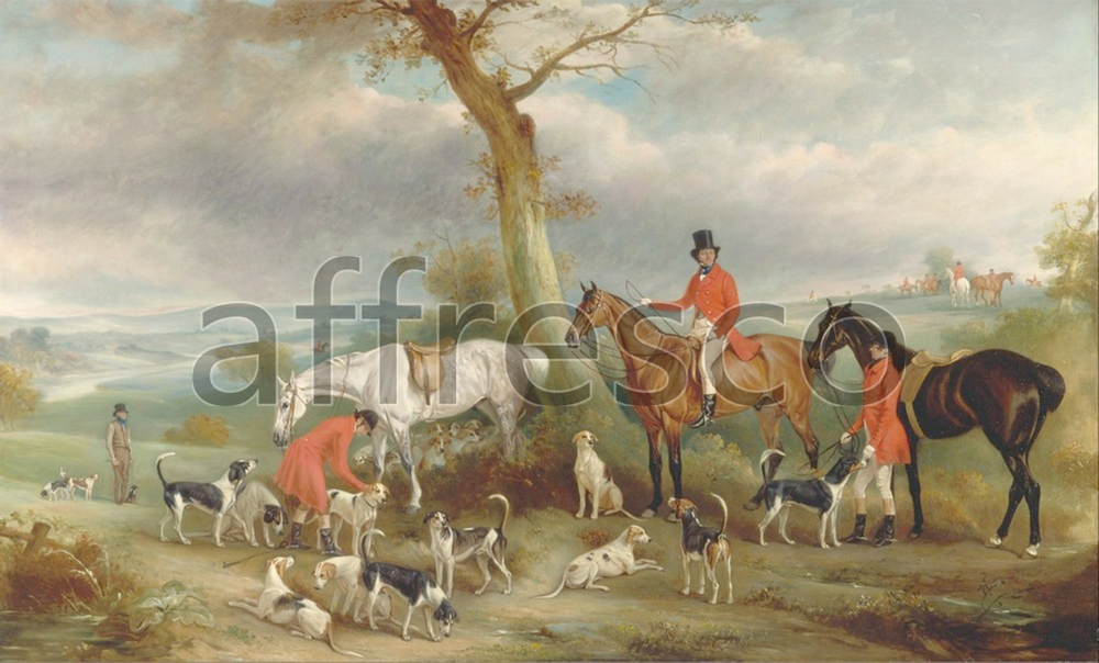 Фреска John Ferneley, Thomas Wilkinson with the Hurworth Foxhounds