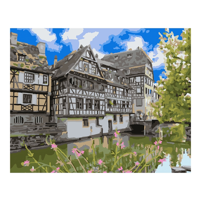 Картина по номерам 40*50см "Нижний Рейн" (на подрам.) (Lori)