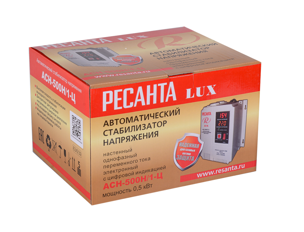Стабилизатор Ресанта АСН-500Н/1-Ц LUX